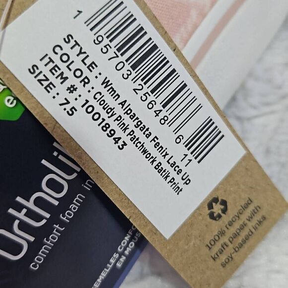 Toms Alpargata Cloud pink patchwork batik Fenix Tie Dye lace sneaker womens 7.5 - Picture 5 of 10